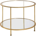 Design versatile tavolini bassi in metallo trasparente