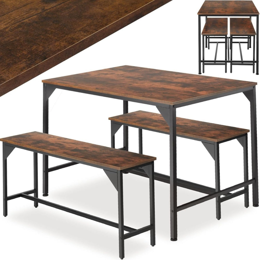 Arredo contemporaneo set sala da pranzo in legno pieghevole