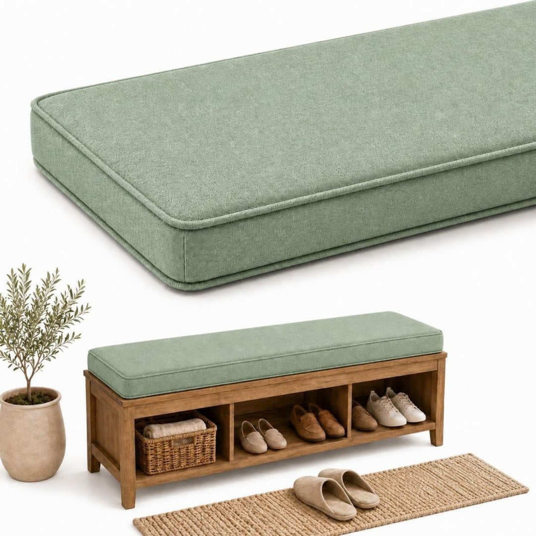 Arredo contemporaneo cuscini per panche in legno antiscivolo da esterno